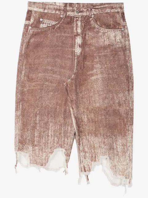 CamperLab distressed denim skirt