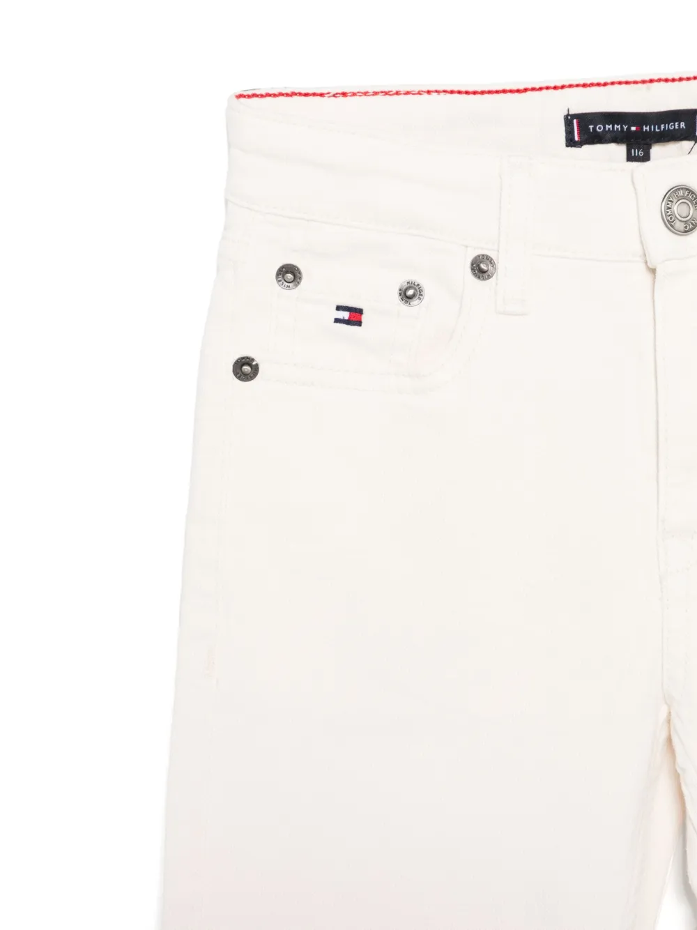 Tommy Hilfiger Junior Jeans met toelopende pijpen Beige