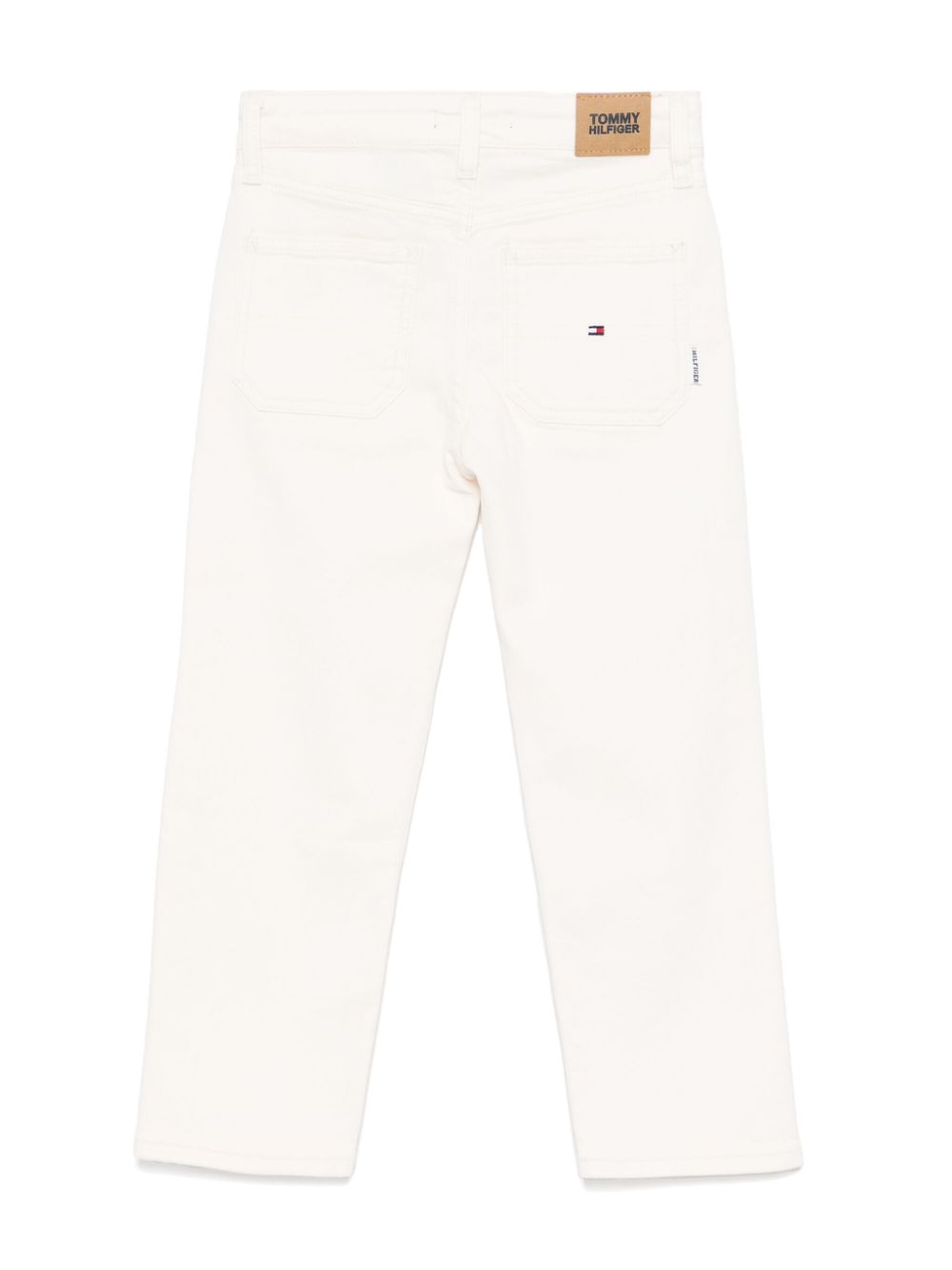 Tommy Hilfiger Junior Jeans met toelopende pijpen - Beige