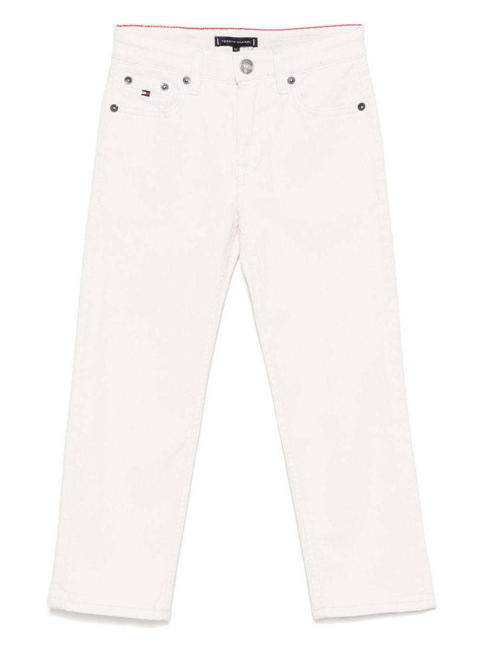 Tommy Hilfiger Junior Jeans met toelopende pijpen Beige