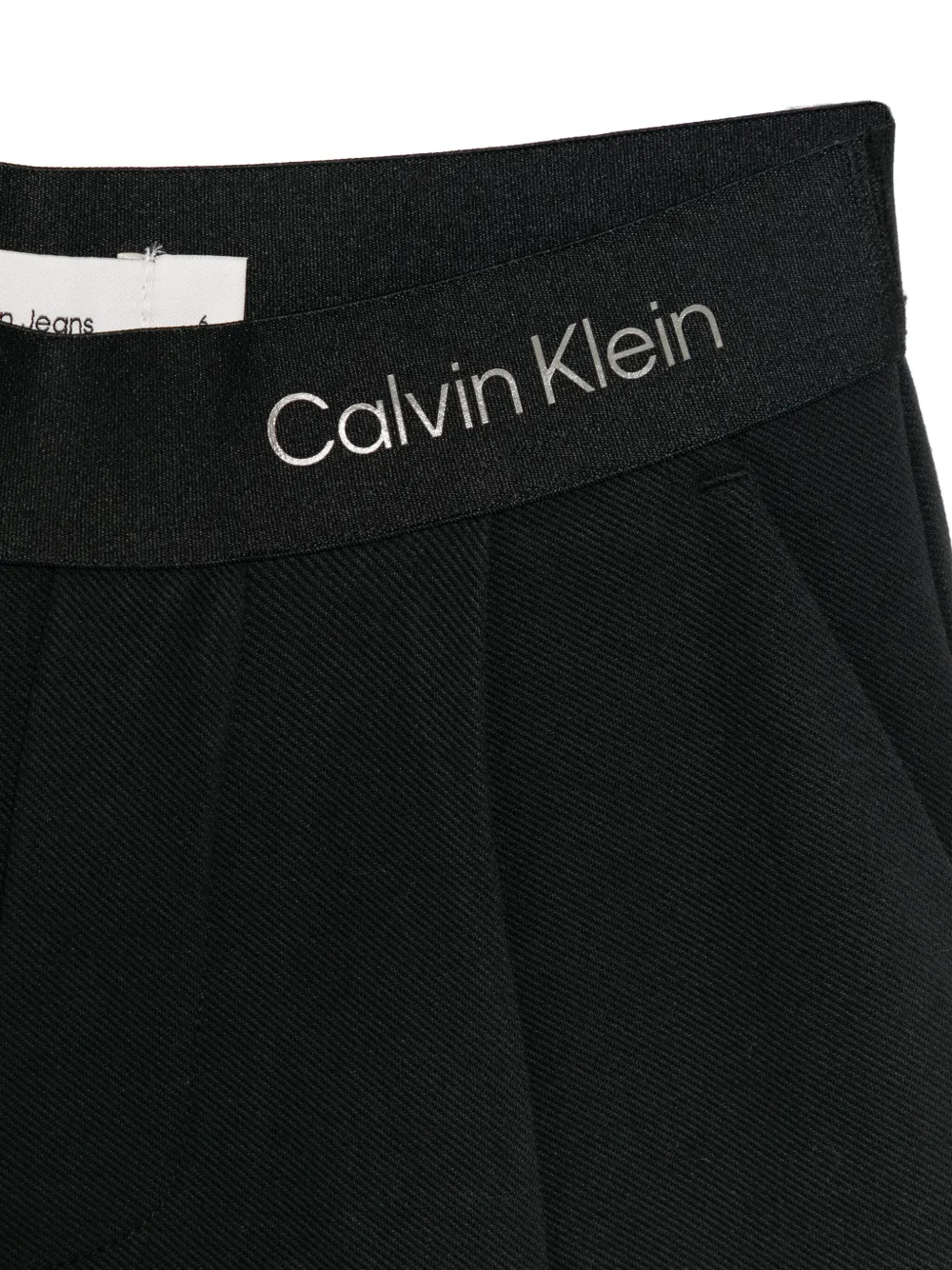 Calvin Klein Kids Broek met logoband Zwart