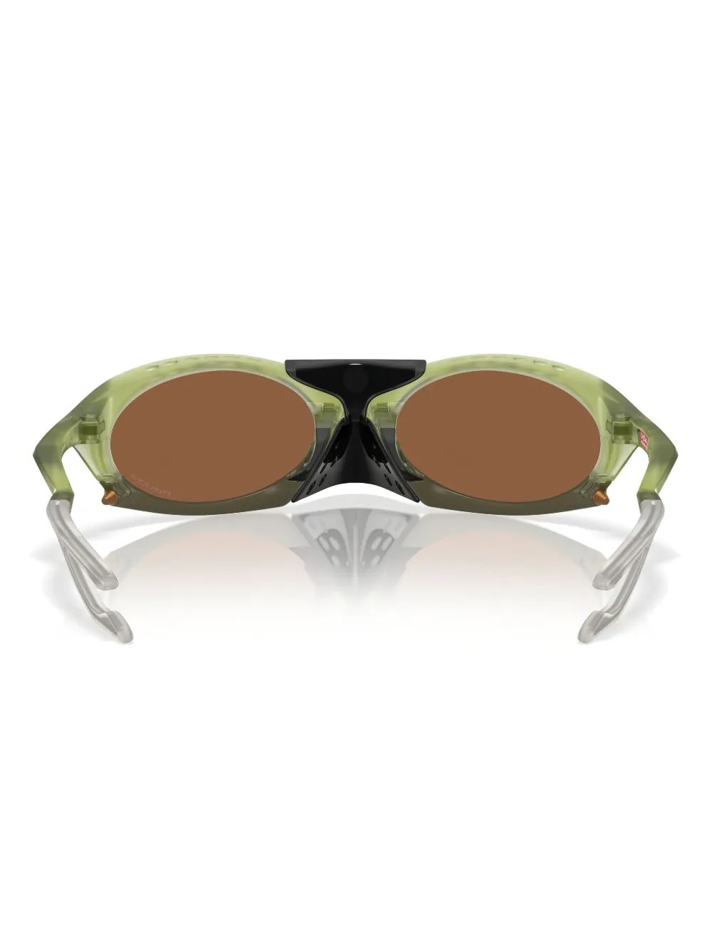 Shop Oakley Oval-frame Sunglasses In Grün