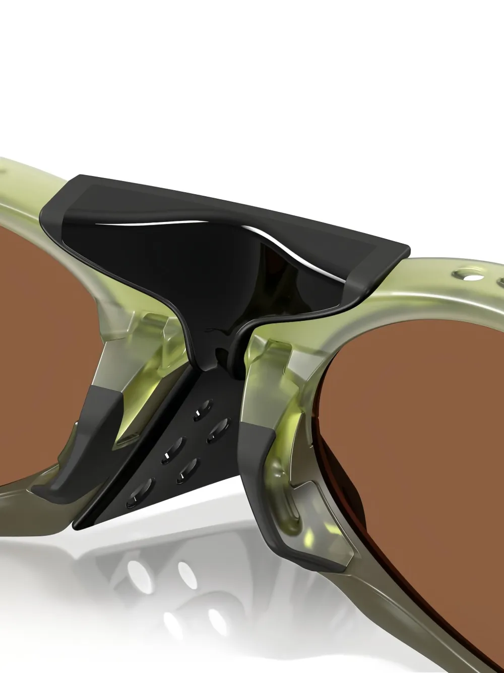 Shop Oakley Oval-frame Sunglasses In Grün