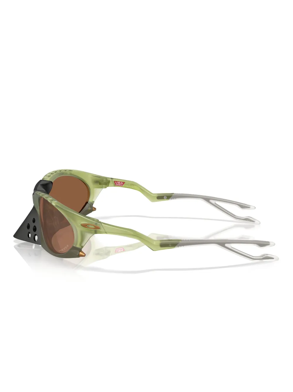 Shop Oakley Oval-frame Sunglasses In Grün