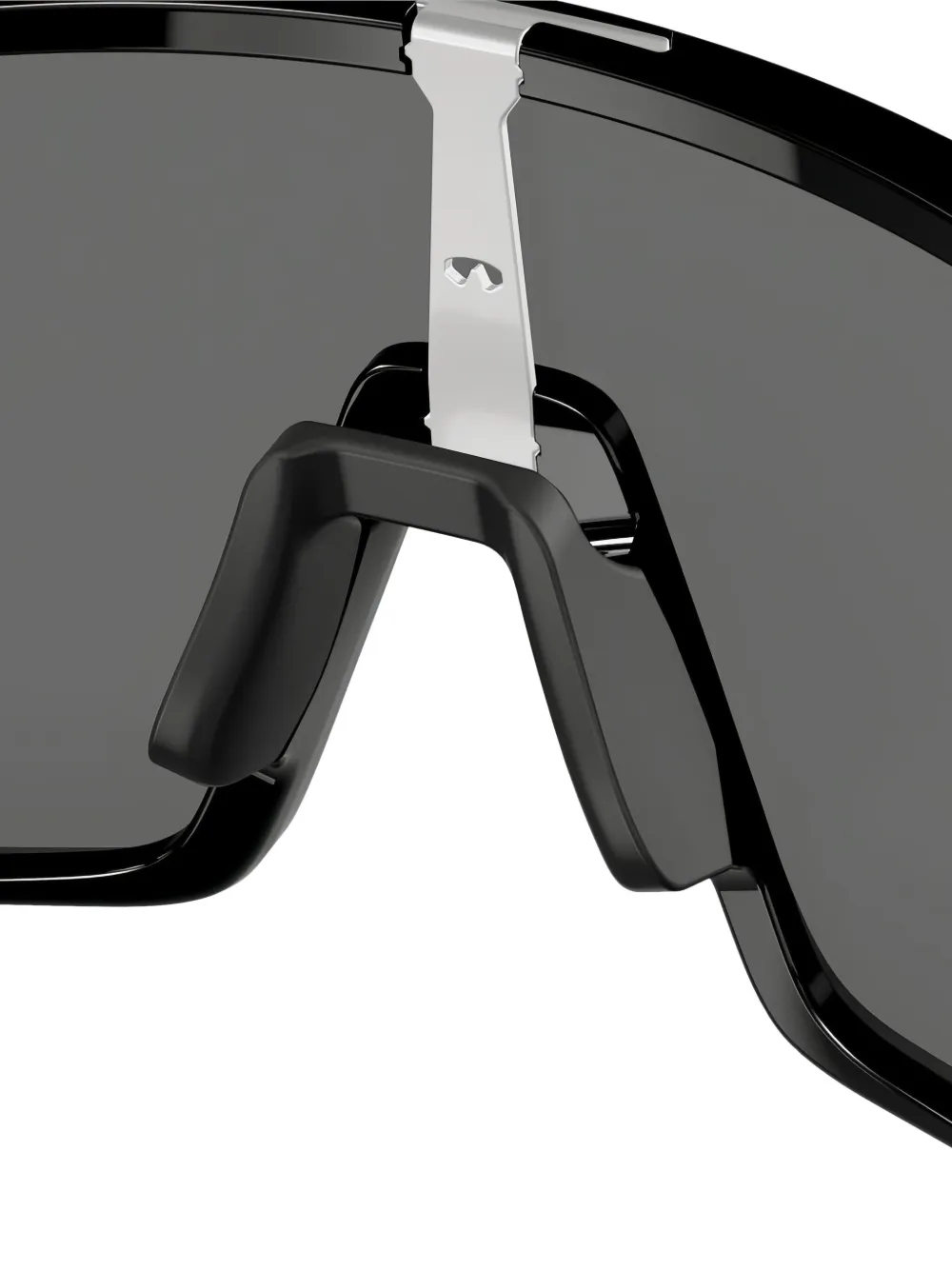 Oakley Zonnebril met schild montuur Zwart