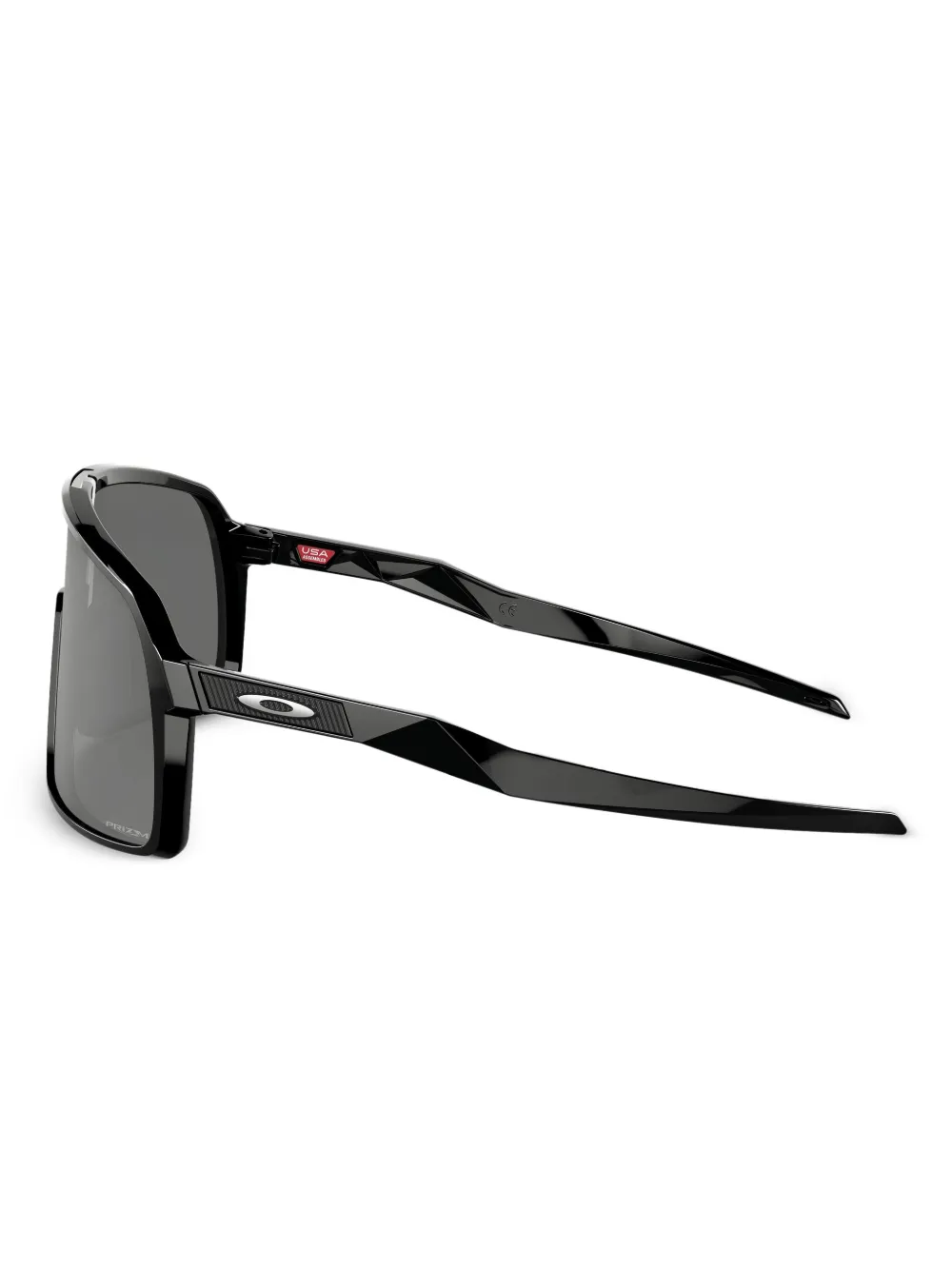 Oakley Zonnebril met schild montuur Zwart
