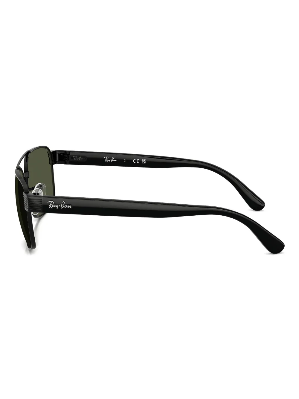 Ray Ban Rb3751 Sunglasses Black Frame Green Lenses 58-17 In Schwarz