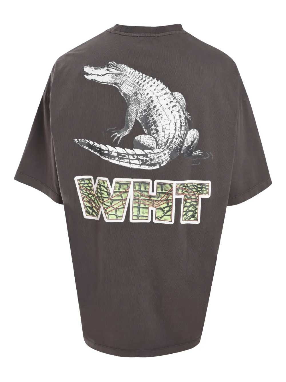 Off-White WHT Croco T-shirt - Bruin