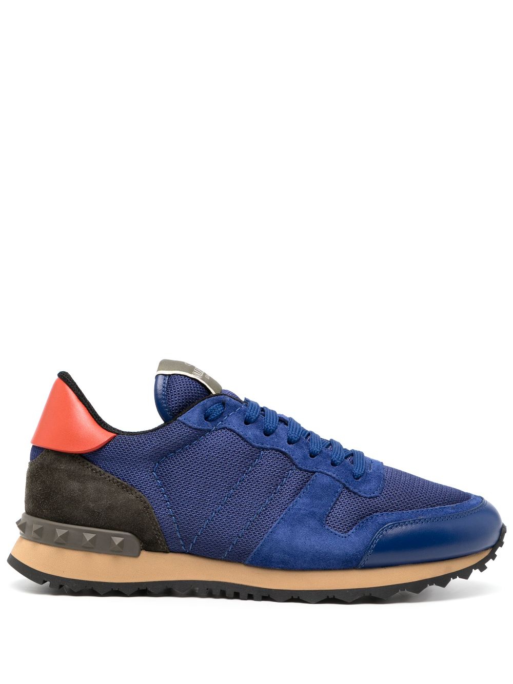 Valentino Garavani Sneakers met patchwork Blauw