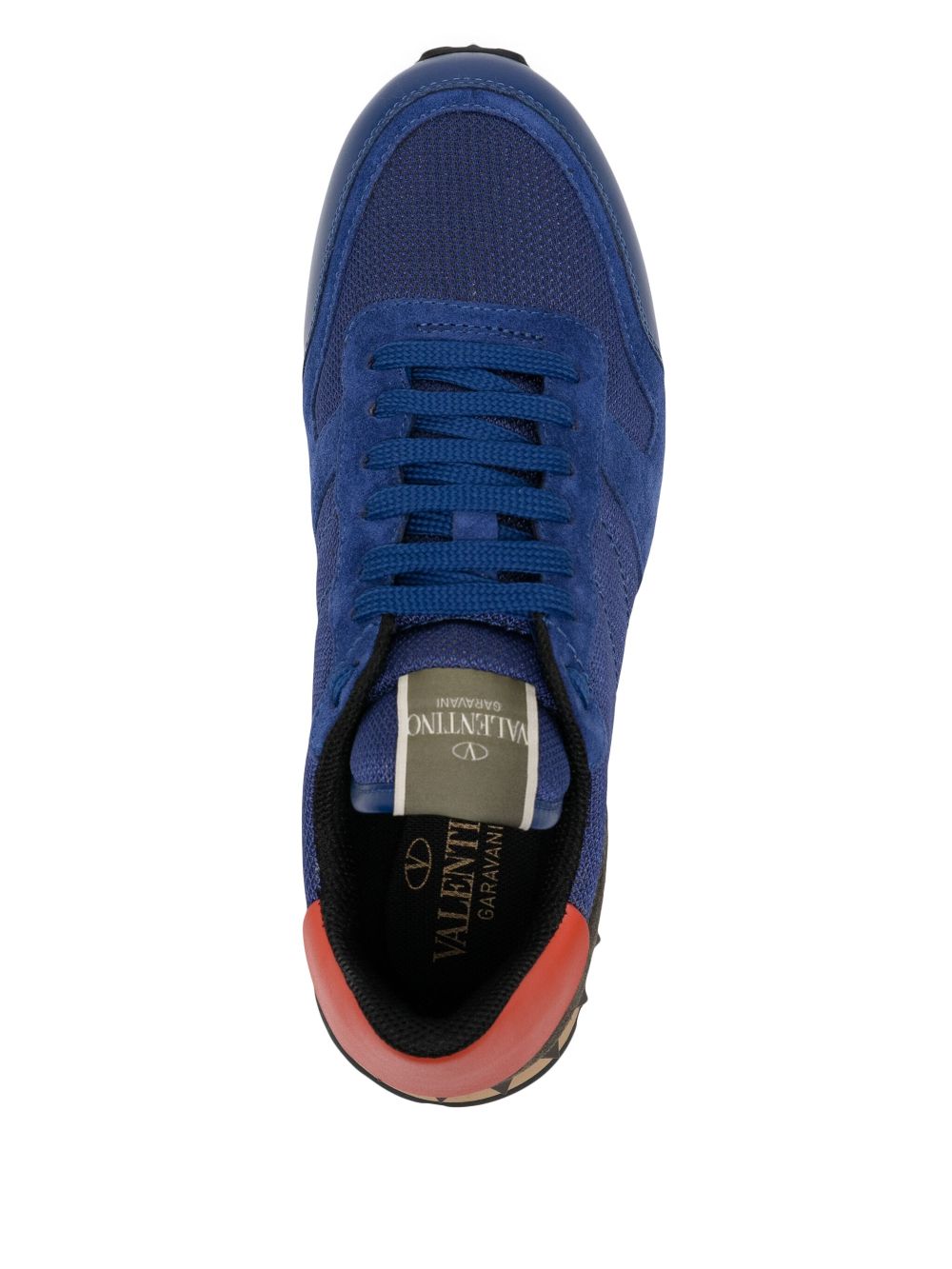 Valentino Garavani Sneakers met patchwork Blauw