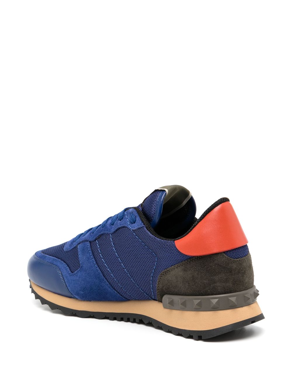 Valentino Garavani Sneakers met patchwork Blauw