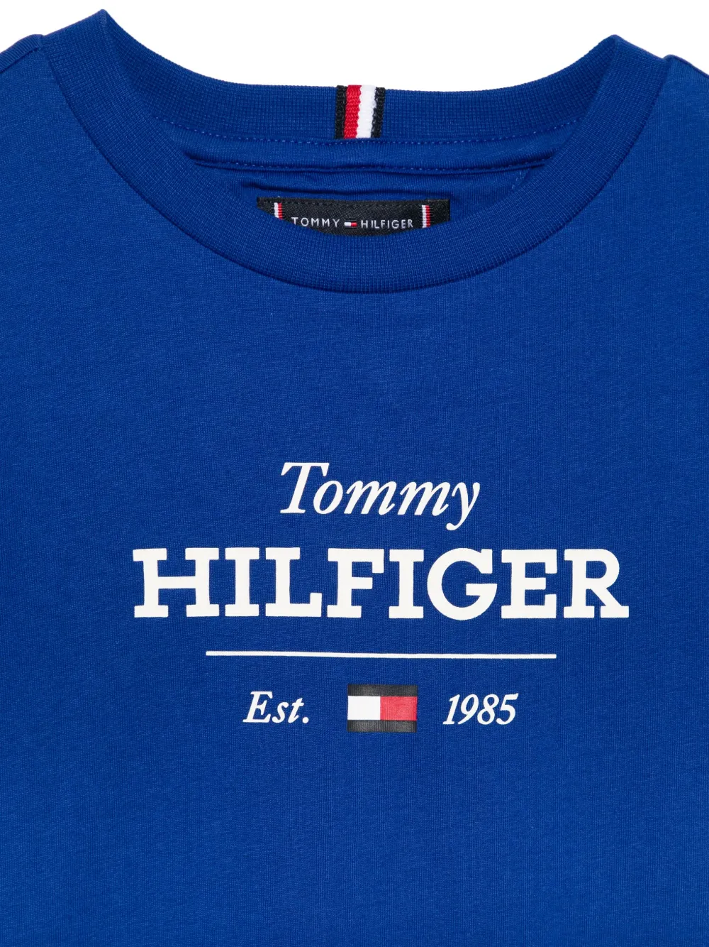 Tommy Hilfiger Junior Monotype 1985 T-shirt Blauw