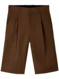CamperLab pintuck tailored shorts - Brown