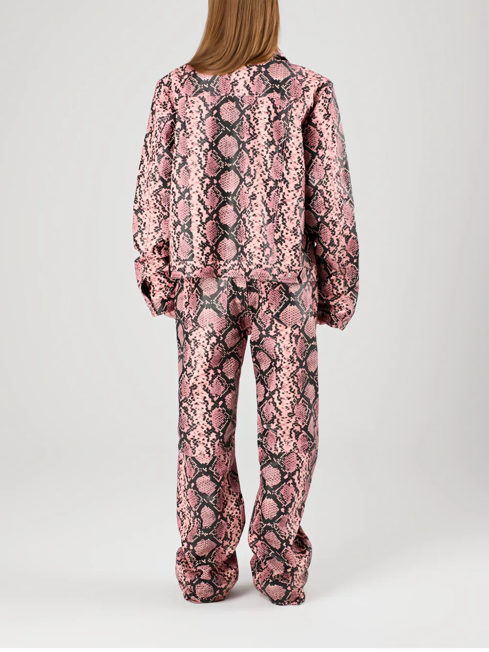 Camperlab Leather Jacket In Pink