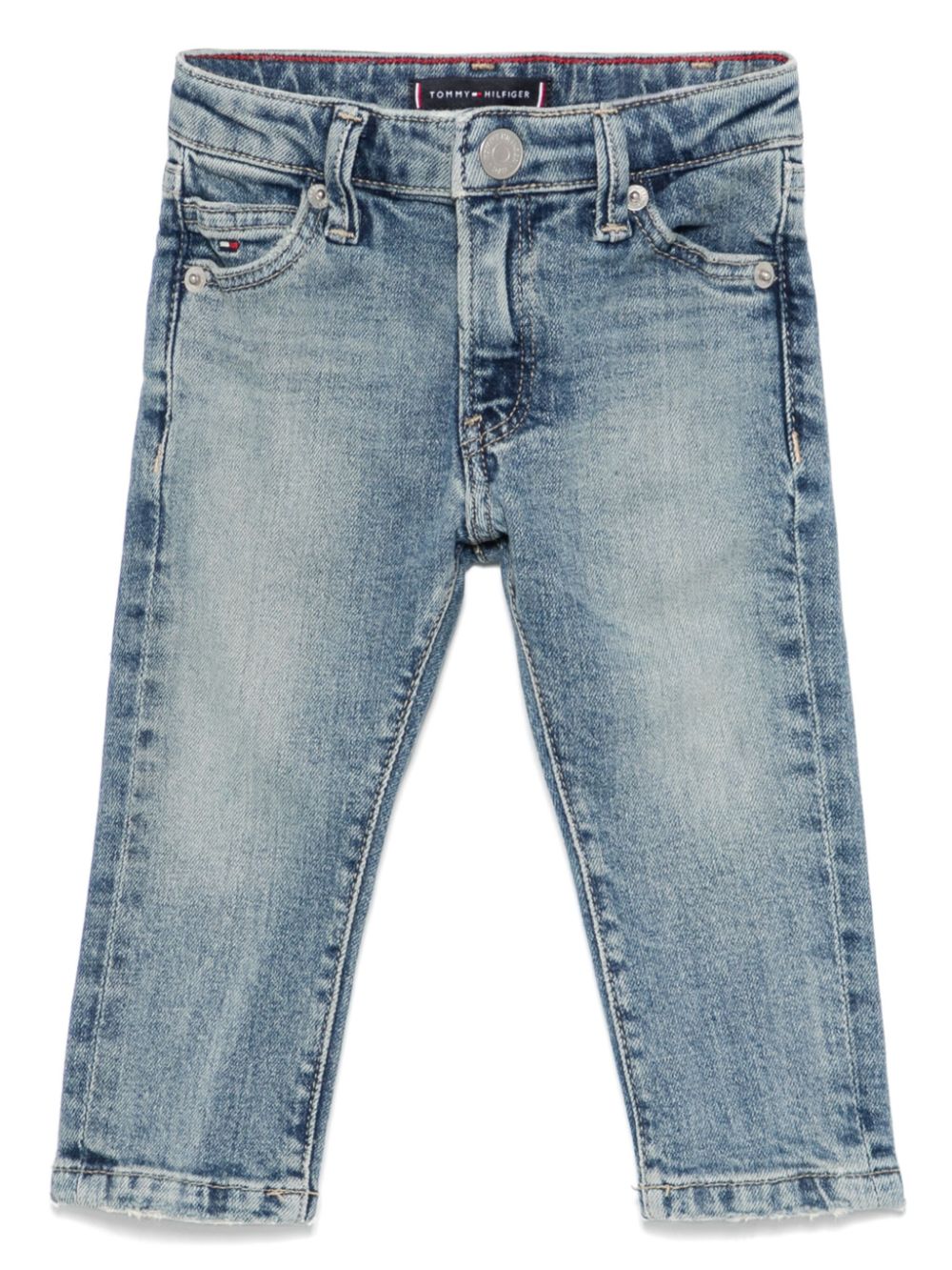 Tommy Hilfiger Junior Straight jeans Blauw