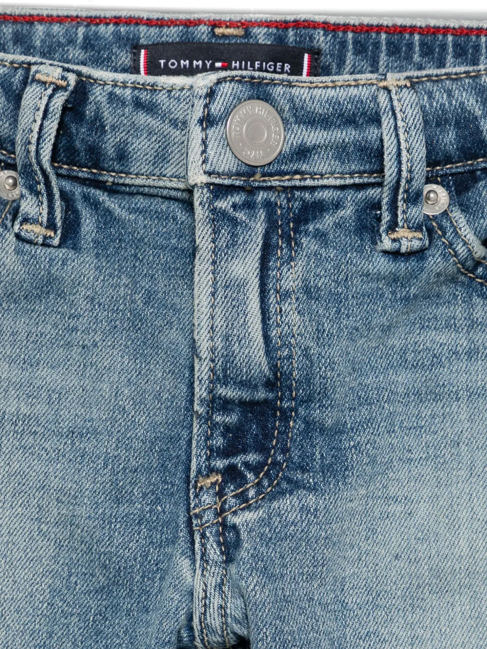 Tommy Hilfiger Junior Straight jeans Blauw