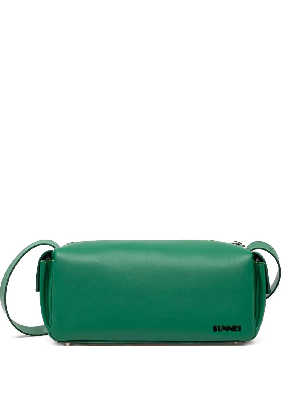Sunnei leather crossbody bag - Verde