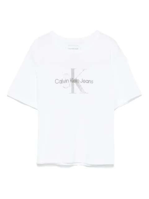 Calvin Klein Kids Camiseta com logo emborrachado