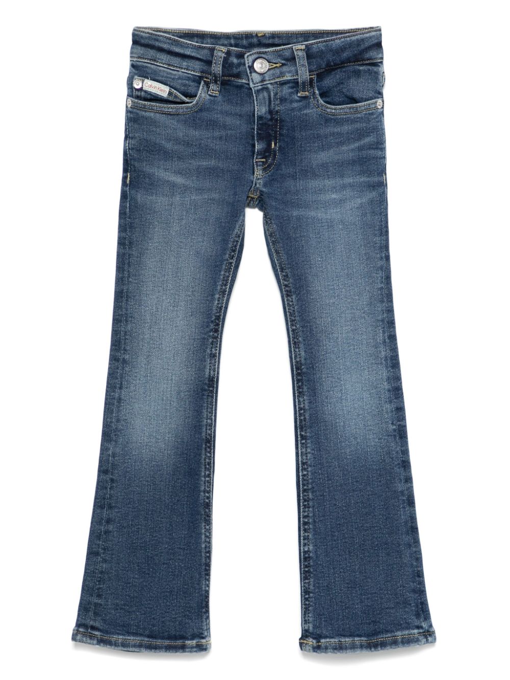 Calvin Klein Kids Flared jeans Blauw