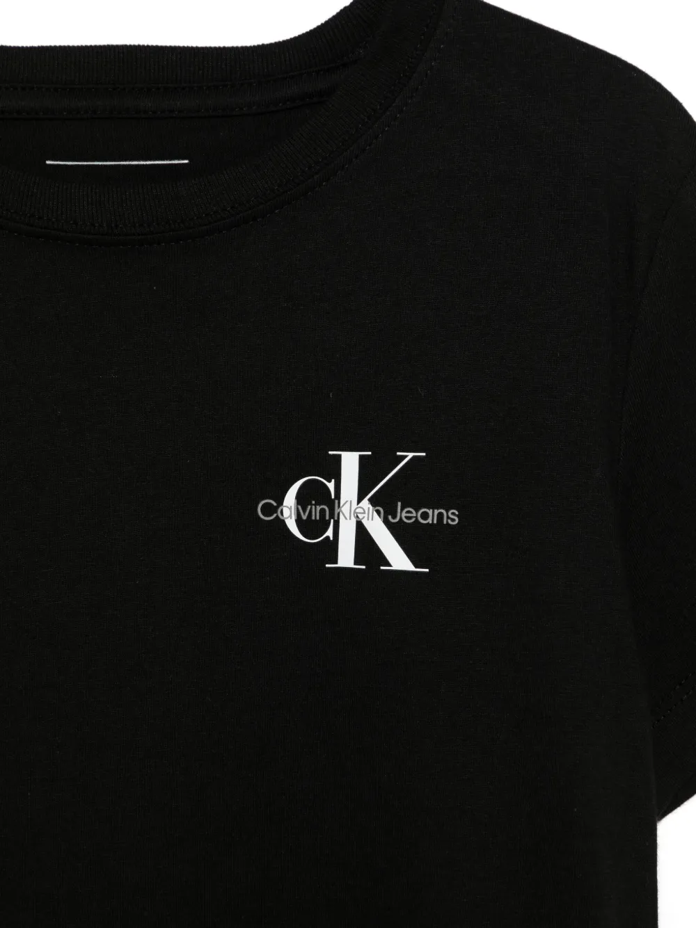 Calvin Klein Kids T-shirt met logoprint Zwart