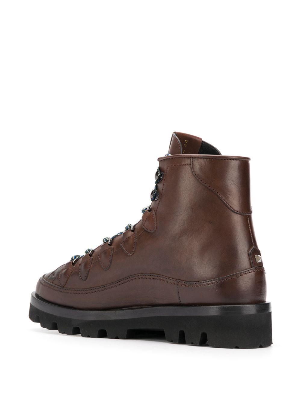 Valentino Garavani leather ankle boots Brown