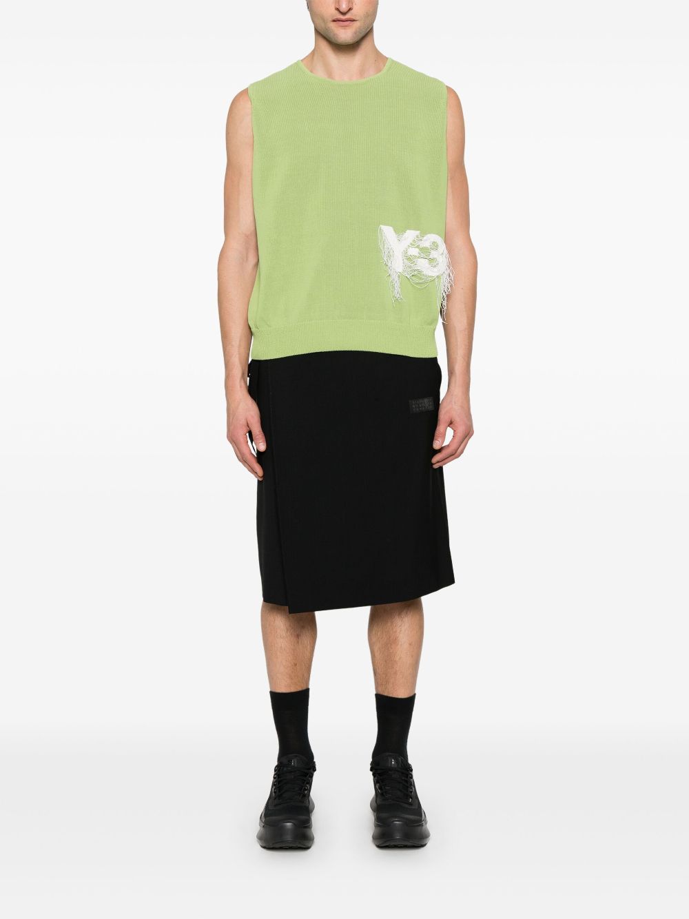 Y-3 Spencer met logo-jacquard - Groen