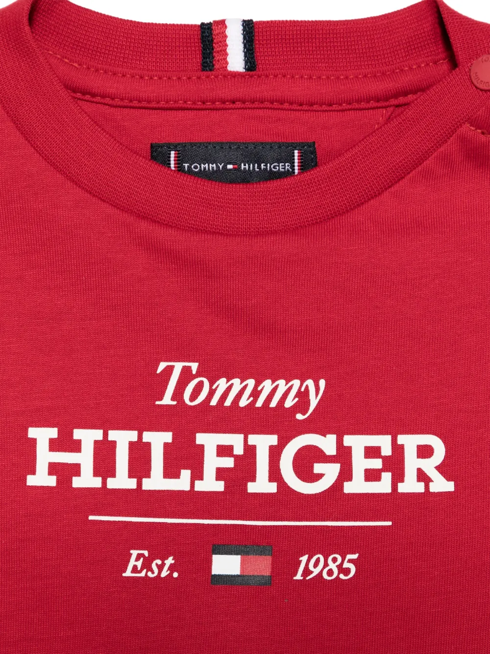 Tommy Hilfiger Junior Monotype 1985 T-shirt Rood