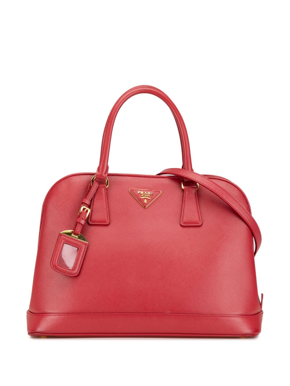 2010-2020 Medium Saffiano Lux Open Promenade satchel