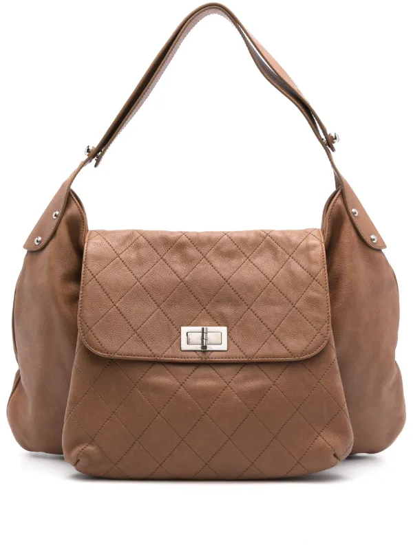 Chanel Pre-owned 2008-2009 Leather Tote Bag in Brown