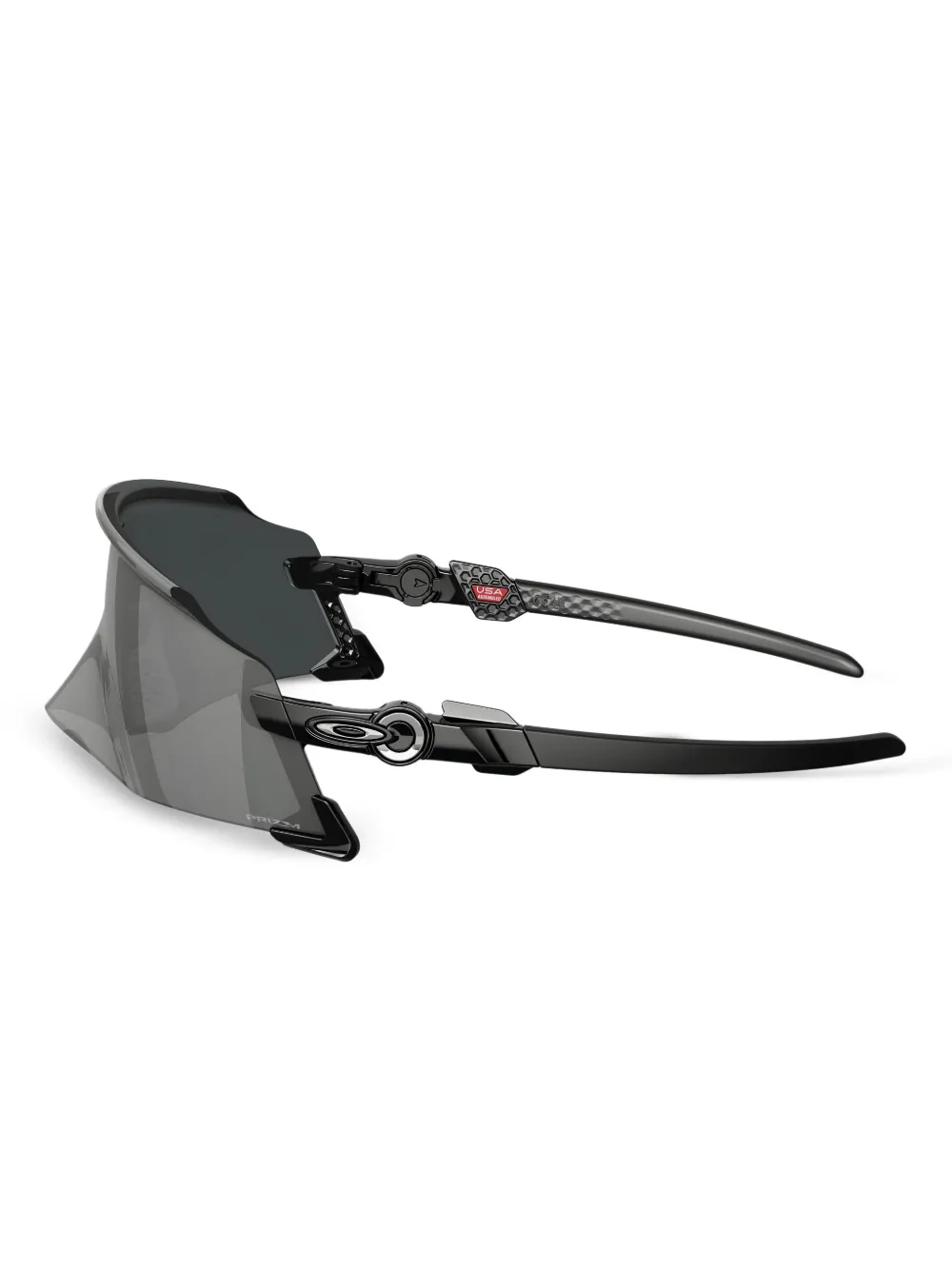 Oakley Zonnebril met schild montuur Zwart