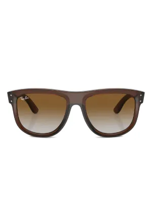 Ray-Ban Folding Wayfarer スクエアフレーム サングラス | ブラウン
