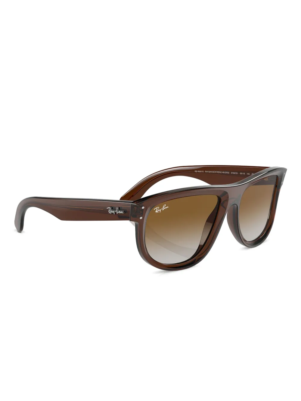 Ray-Ban Boyfriend Reverse zonnebril met gekleurde glazen Bruin