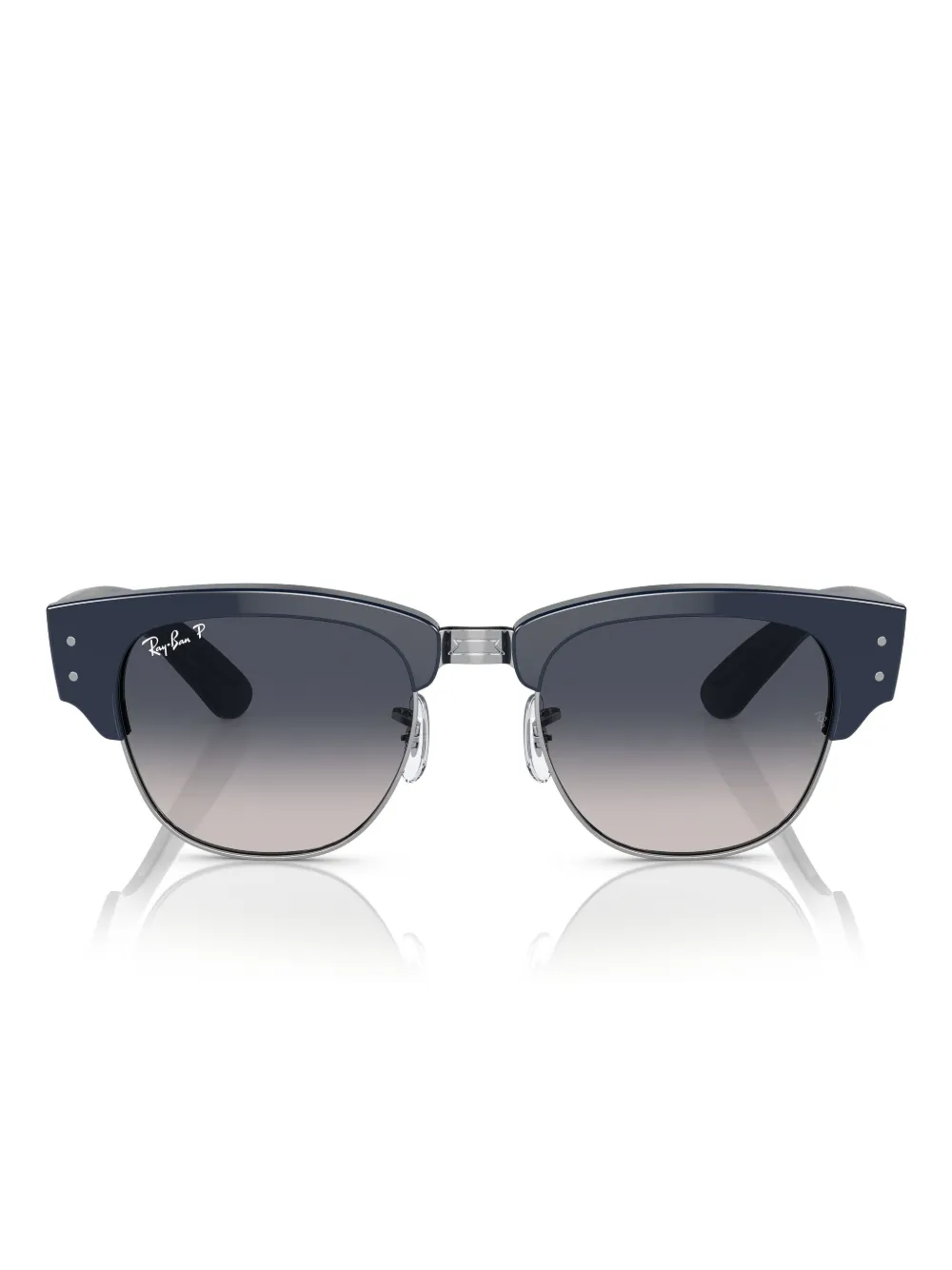 Ray-Ban Occhiali da sole Mega Clubmaster squadrati - Blu