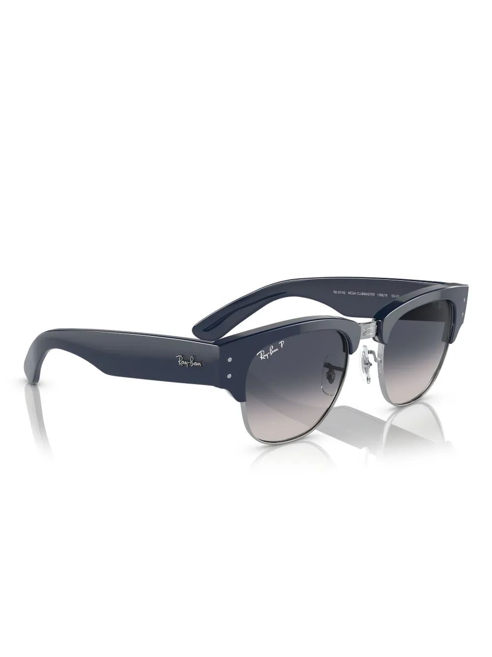 Ray-Ban Zonnebril met vierkant montuur Blauw