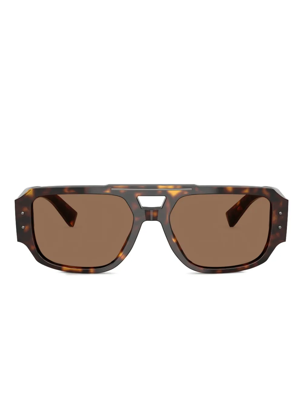 Dolce & Gabbana Eyewear Zonnebril met piloten montuur Bruin