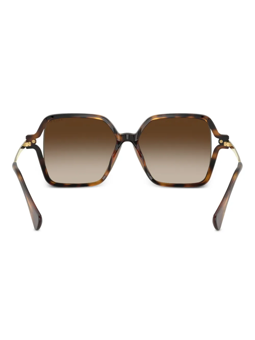 POLO RALPH LAUREN EYEWEAR Zonnebril met oversized montuur Bruin