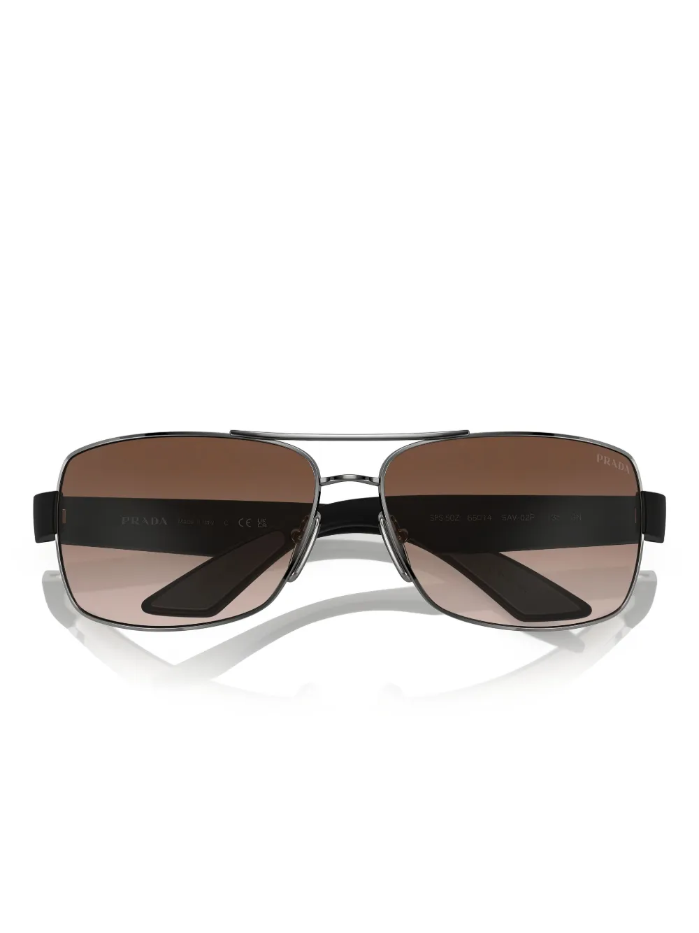 Prada Eyewear Zonnebril met piloten montuur Zilver
