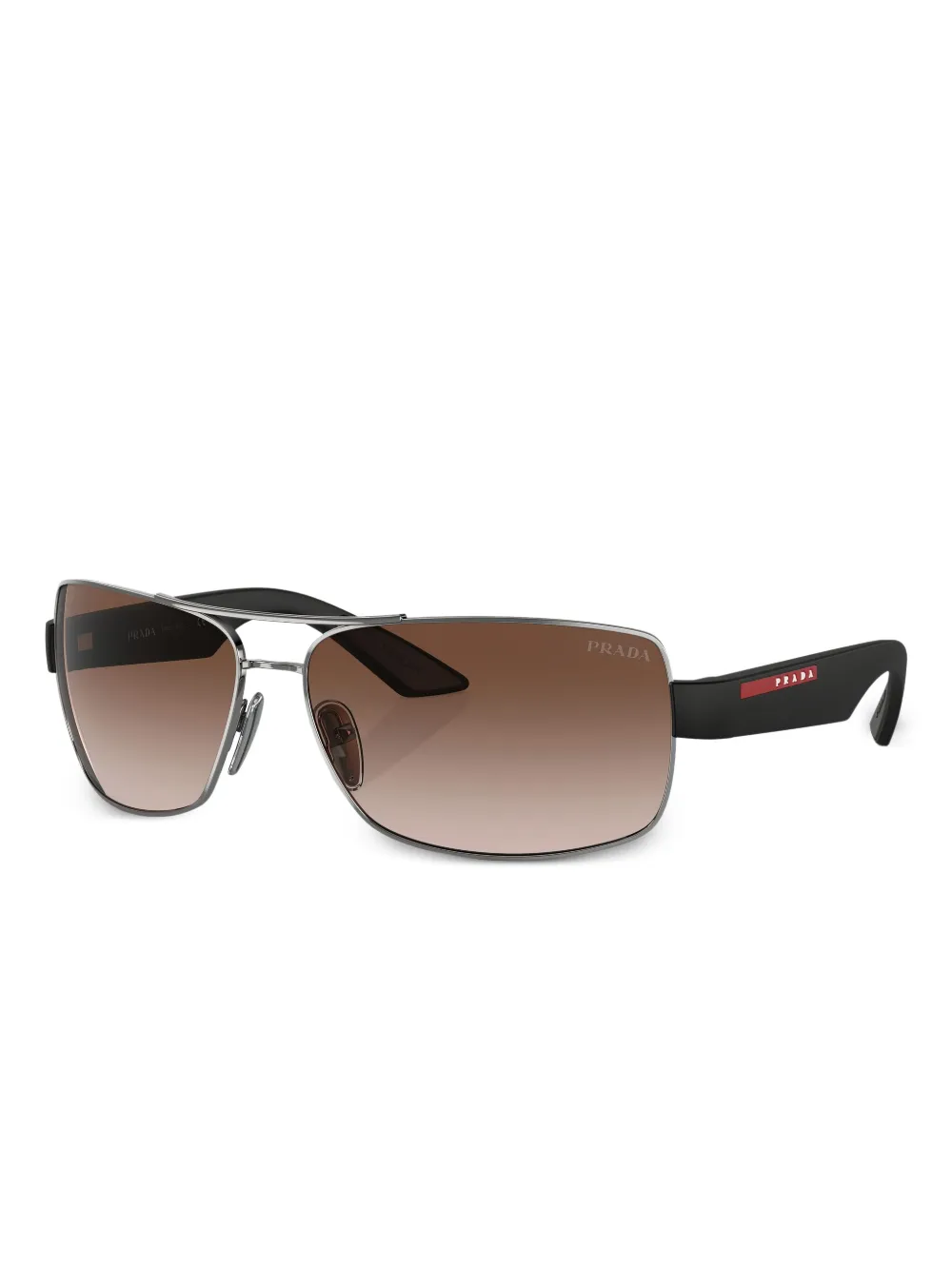 Prada Eyewear Zonnebril met piloten montuur Zilver
