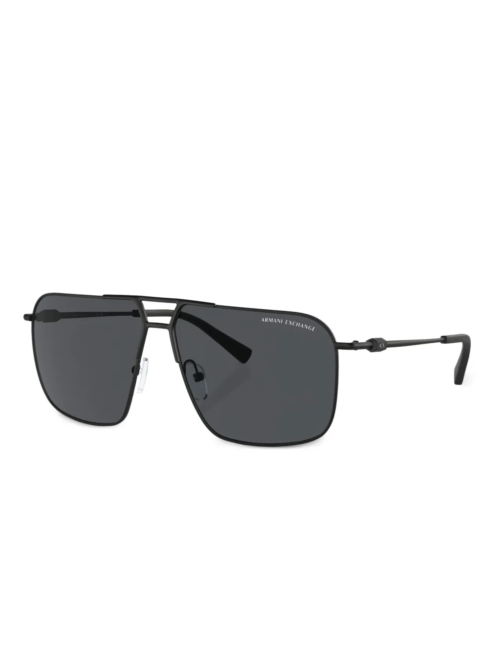 Armani Exchange Zonnebril met piloten montuur - Zwart