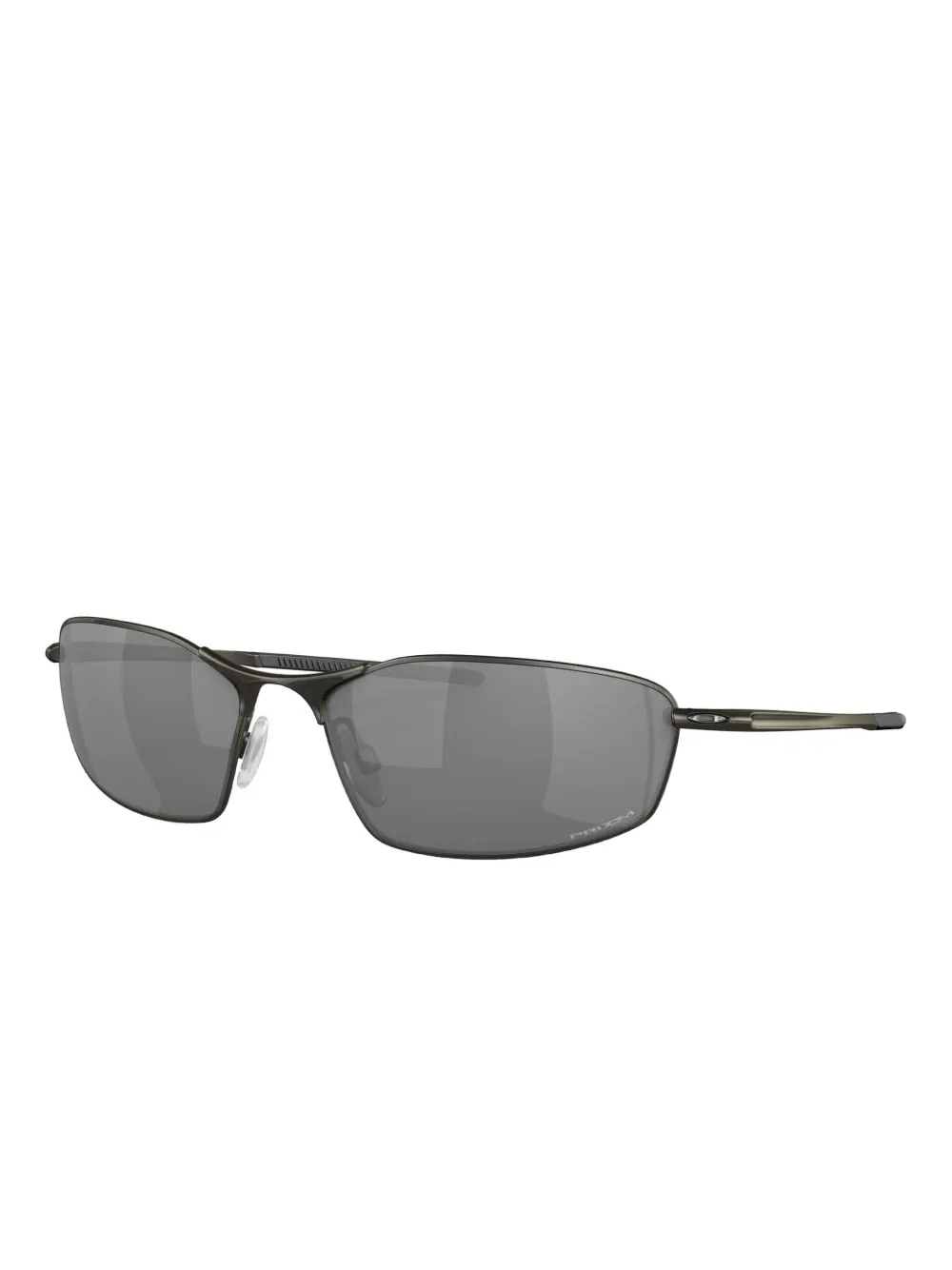 Oakley Zonnebril met metalen rechthoekig montuur - Zwart