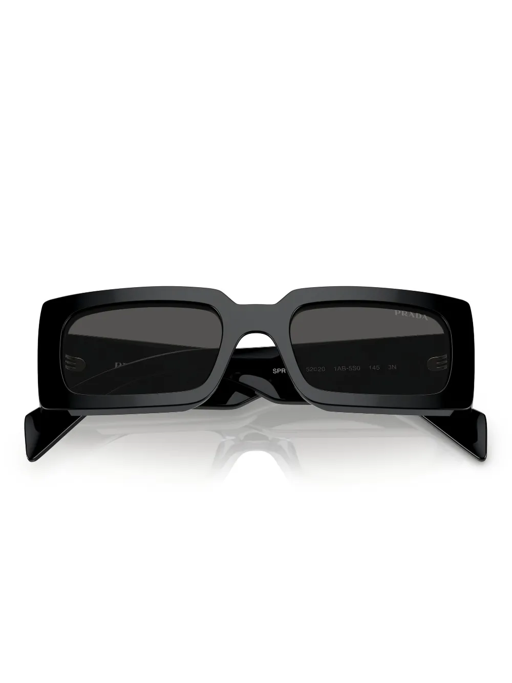 Prada Eyewear Zonnebril met oversized montuur en logo Zwart