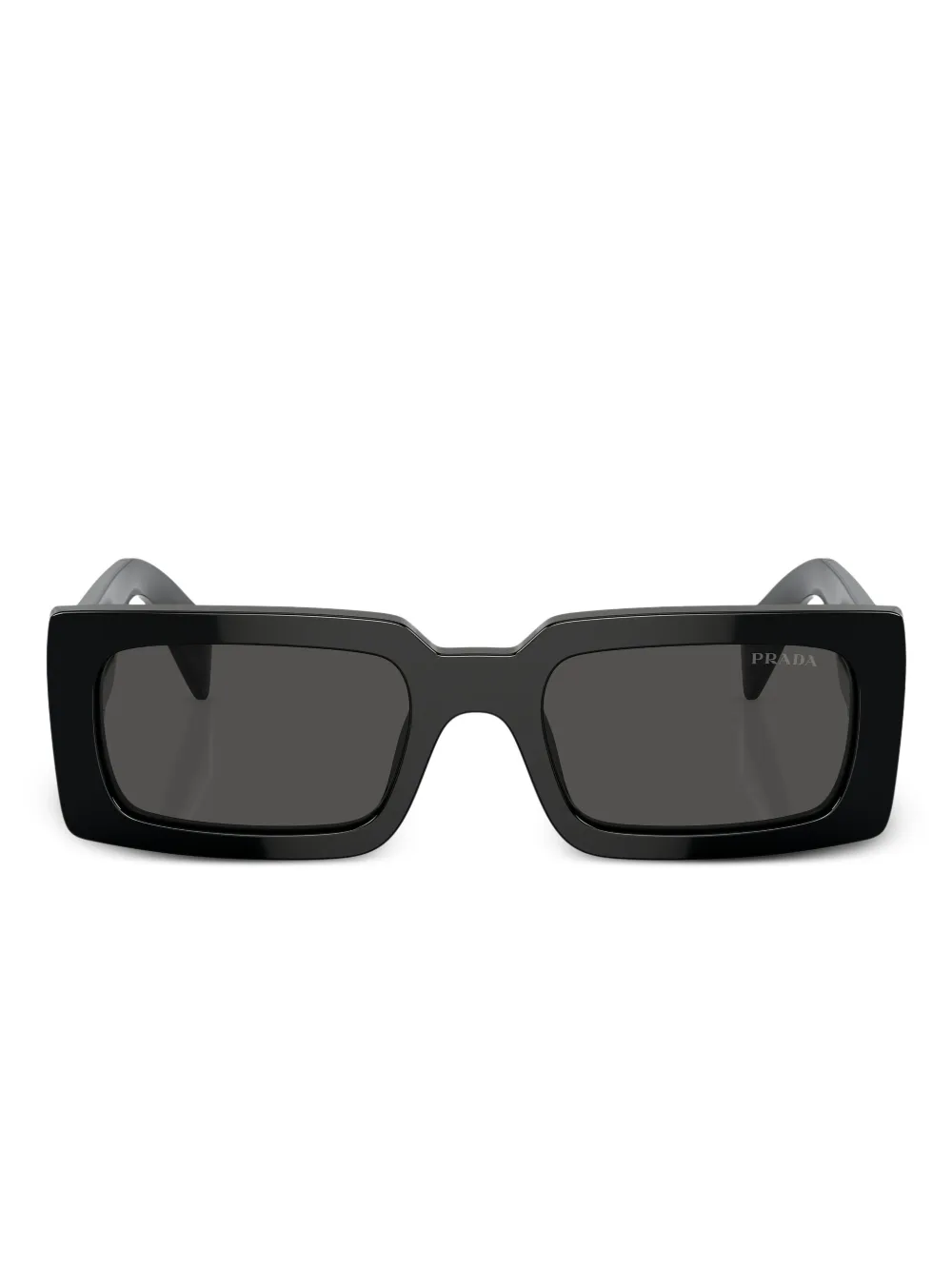 Prada Eyewear lentes de sol oversize con logo en el brazo | negro | Image 1