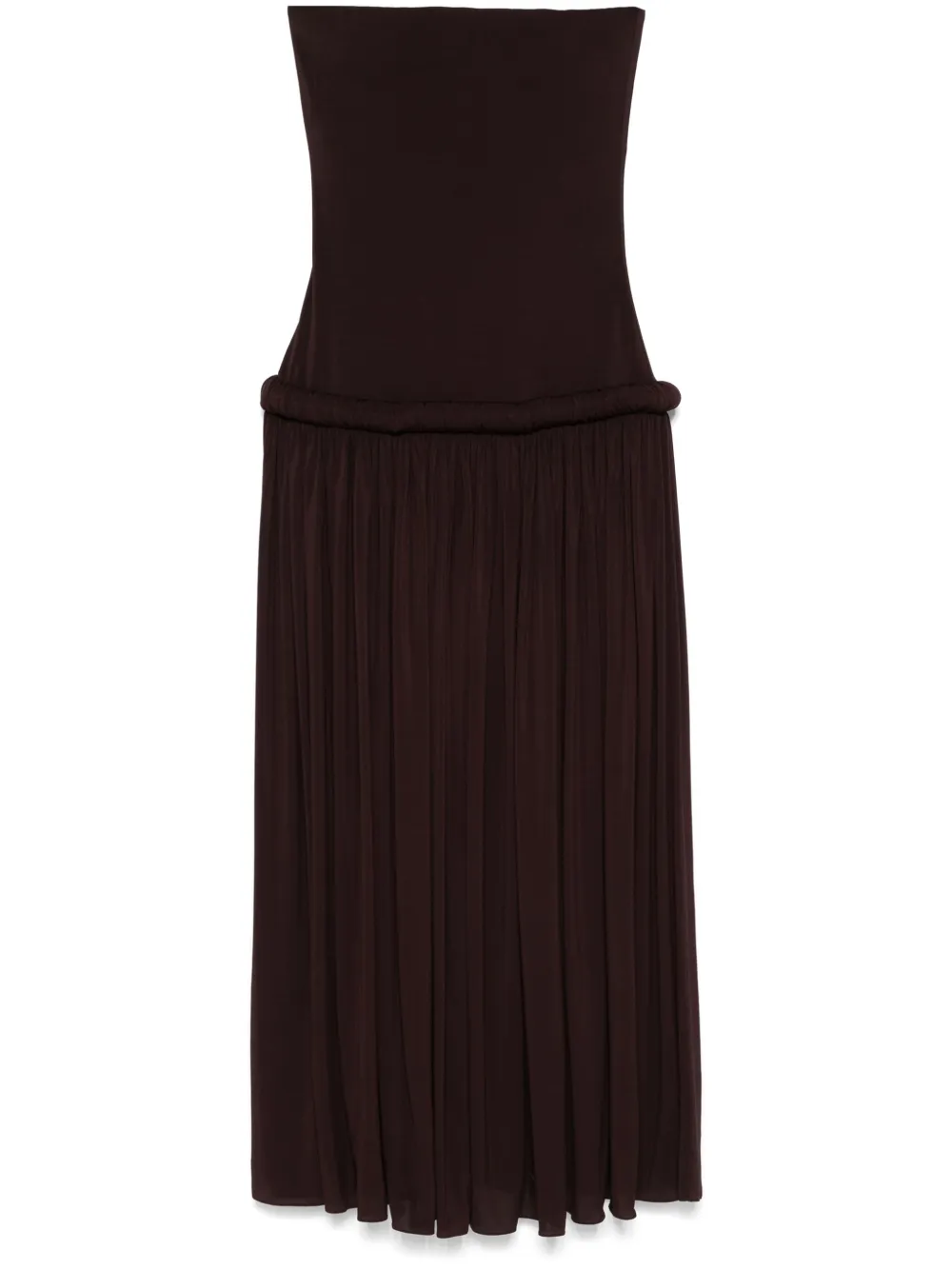 Alaïa vestido largo con diseño strapless | marrón | Image 1