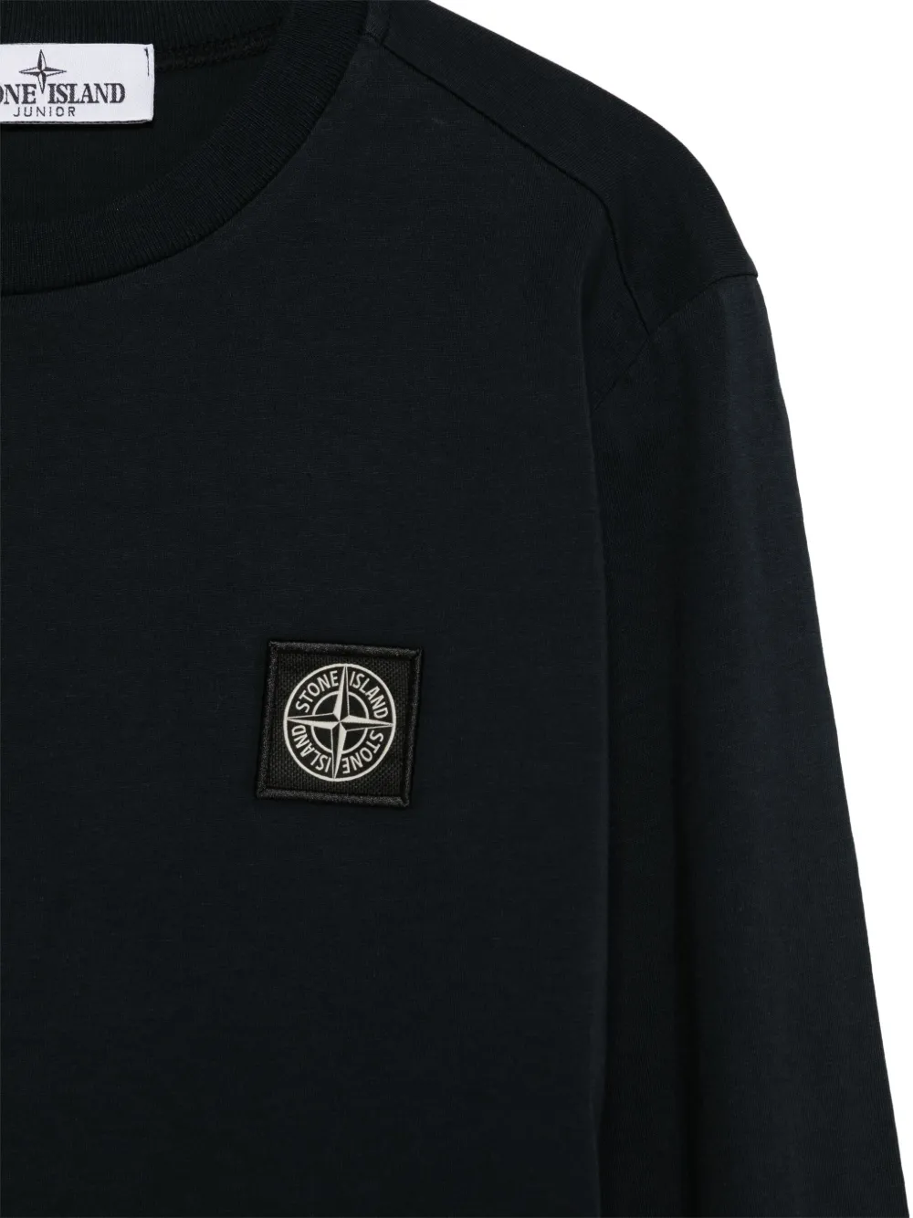 Stone Island Junior T-shirt met Compass-logopatch Blauw