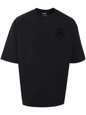 DSQUARED2 logo-appliqué T-shirt | Black | FARFETCH