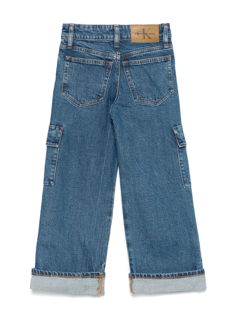 Calvin Klein Kids Jeans met wijde pijpen - Blauw