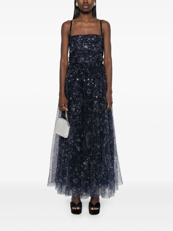 STAUD, Bettina Dress in Zodiac Constellation, Size 12