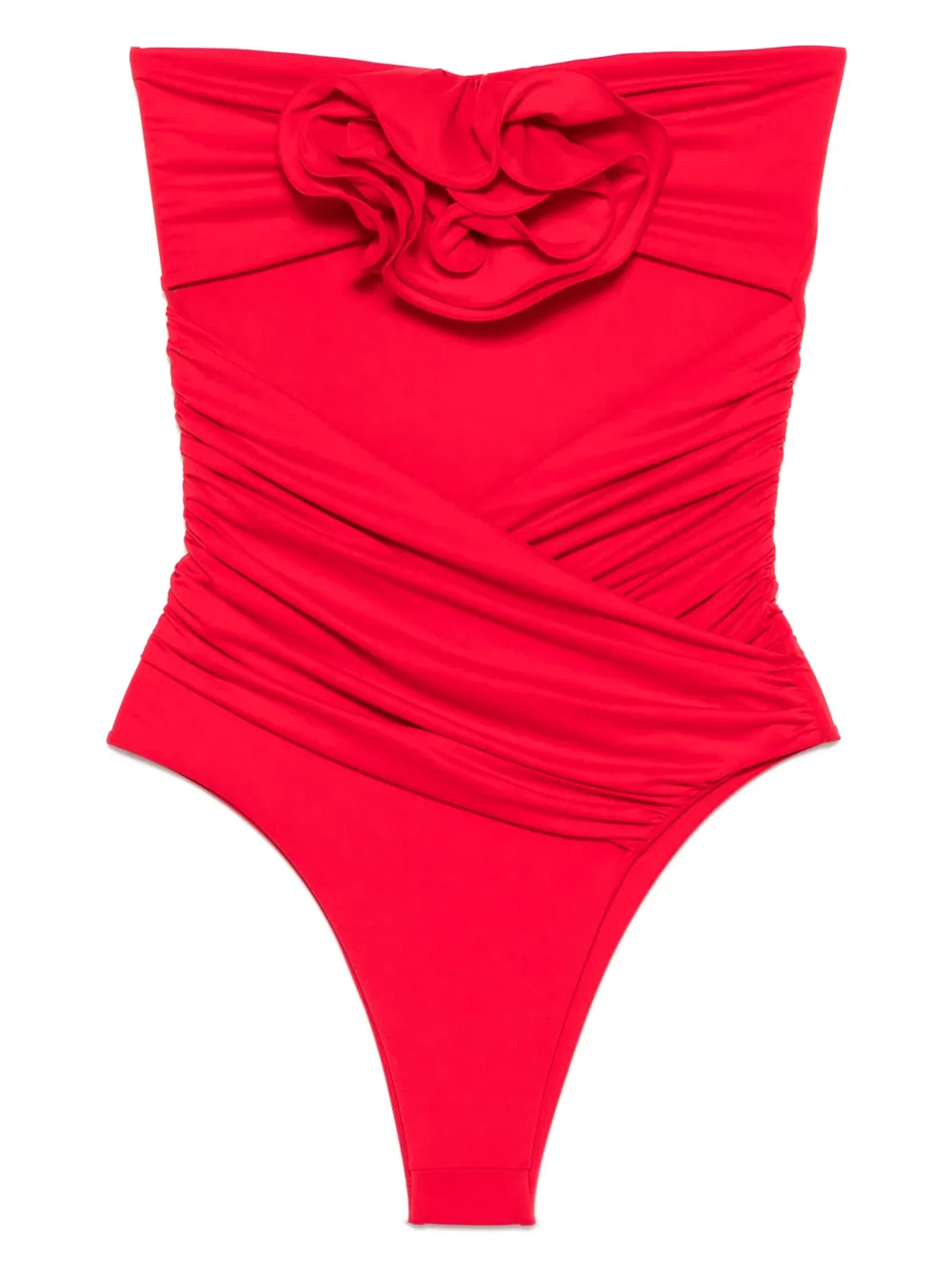 floral-appliqué swimsuit