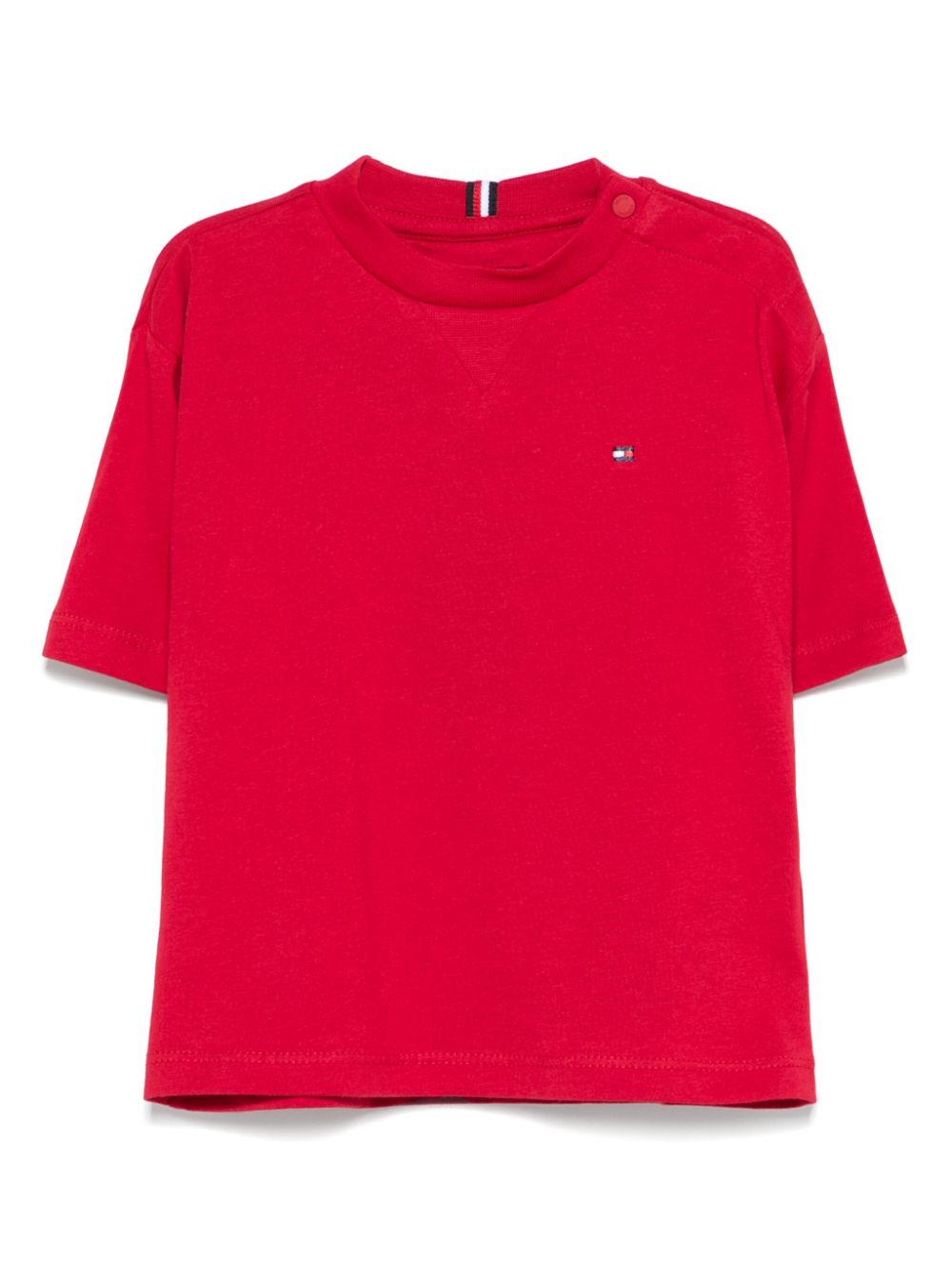 Tommy Hilfiger Junior logo-embroidered T-shirt