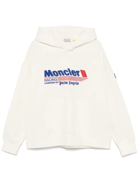 Palm Angels x Moncler Racing logo hoodie 